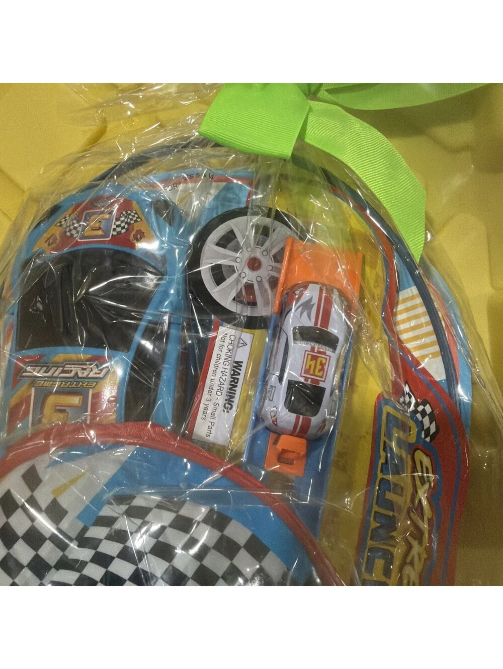 Prefilled Extreme Racing Backpack  Basket Gift Set